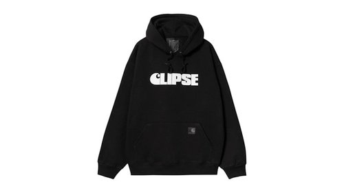 Carhartt WIP x Clipse Let God Sort Em Out Hooded Sweatshirt - Black/White - I035099_0D2_XX