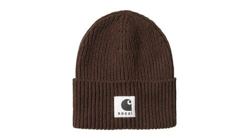 Carhartt WIP x sacai Wool Knit Beanie - Sacai Dark Beige - I036952_3YL_XX