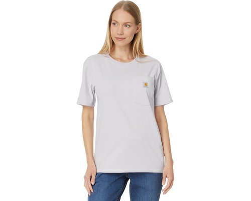 Carhartt WK87 Workwear Pocket Short Sleeve T-Shirt T Shirt - Lilac Haze - 103067-V62
