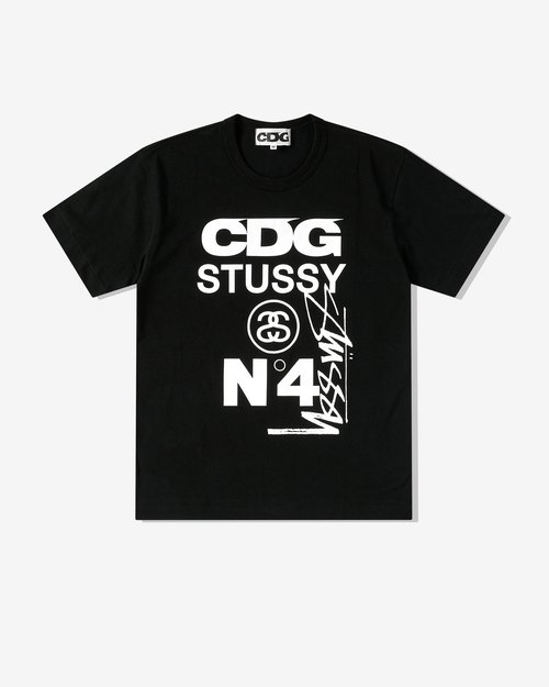 CDG Stüssy T-Shirt - Black - SH-T002-051-1