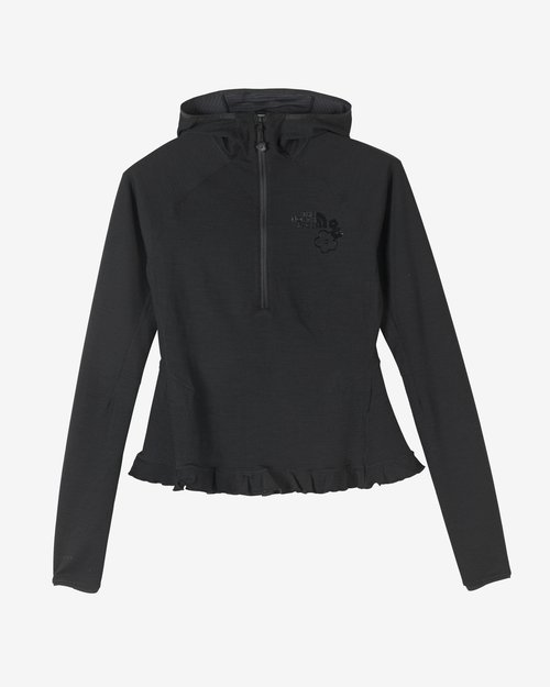 Cecilie Bahnsen Black The North Face Edition Dotknit Wool Baselayer Hoodie - TNF Black - NF0A8FAH-JK3