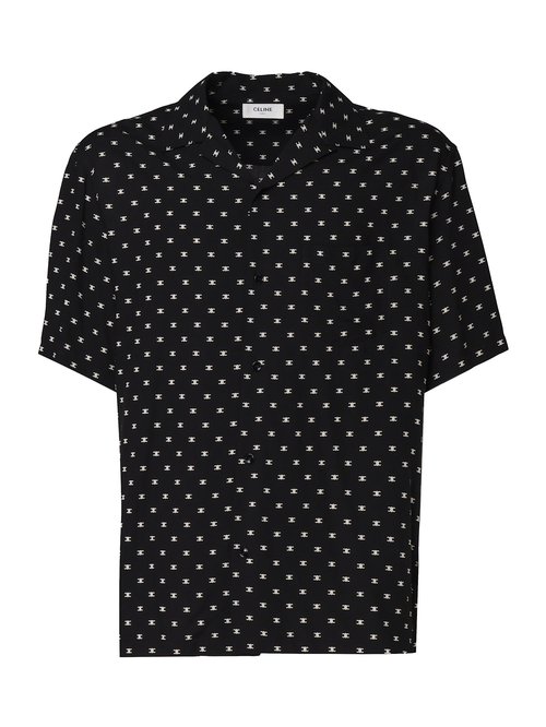 CELINE All-over Logo Patterned Short-sleeved Shirt - 2C946387Z12NC
