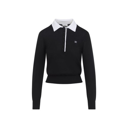 CELINE Cashmere And Silk Polo - DUO-3005105300010-S-S