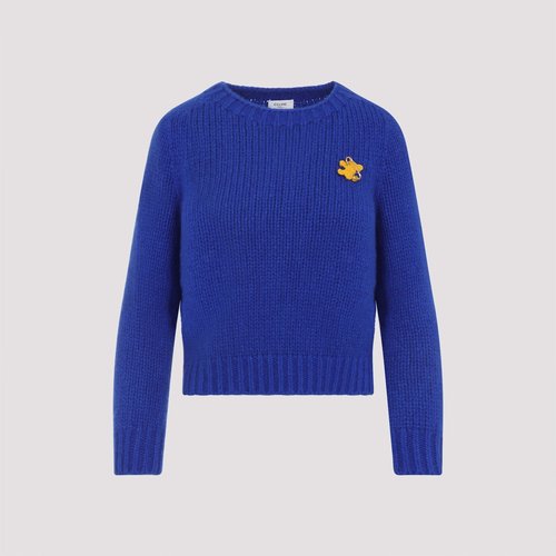 CELINE Crewneck Sweater - RY0JL0899 07RB ROYAL BLUE