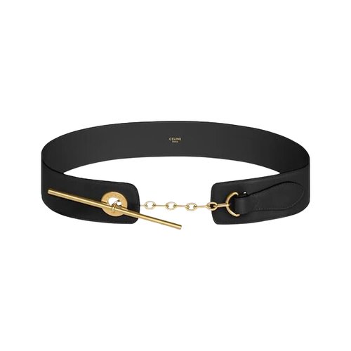 CELINE Disc Belt In Supple Natural Calf Skin - B10182N70 38NO