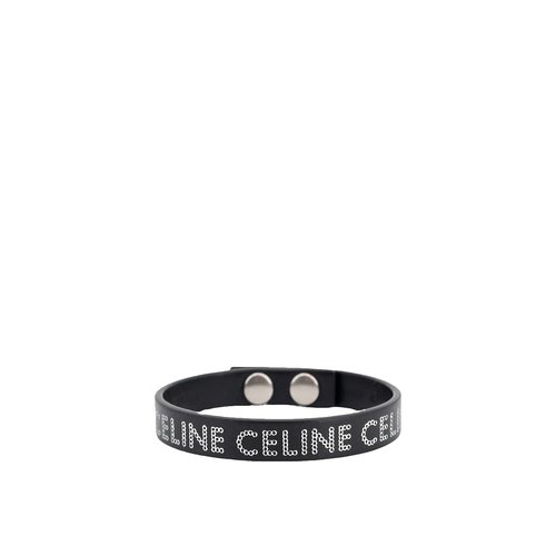 CELINE Leather Logo Bracelet - 460SB3SMO_38NS