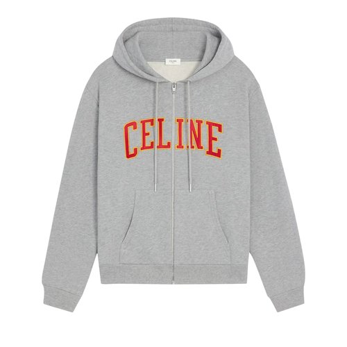 CELINE Loose Zip Up Hoodie - RY0HG670Q GBZ8