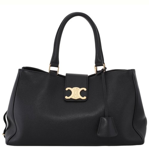 CELINE Medium Appoline Trio Bag - Black/Gold Tone - 114963FK6.38NO X