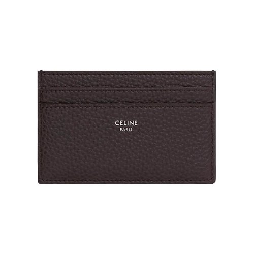 CELINE Medium Card Holder In Grained Calfskin - 10N763GTH 19ES