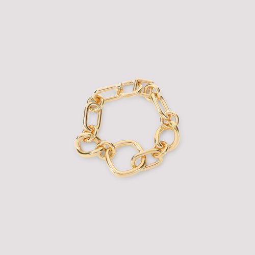 CELINE Modern Thin Gourmette Bracelet Metallic Brass Jewellery - 198187