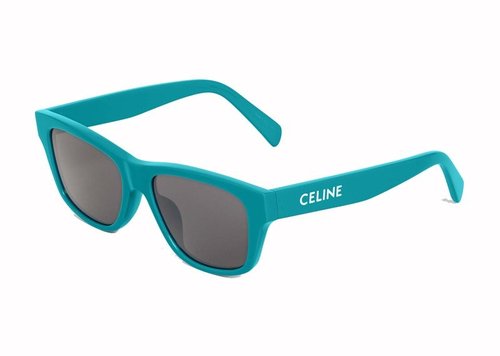 CELINE Monochroms 05 Sunglasses - Neon Turquoise