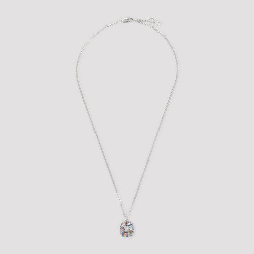 CELINE Pendant Necklace - 461OM6BCZ 14AG MULTICOLOR SILVER