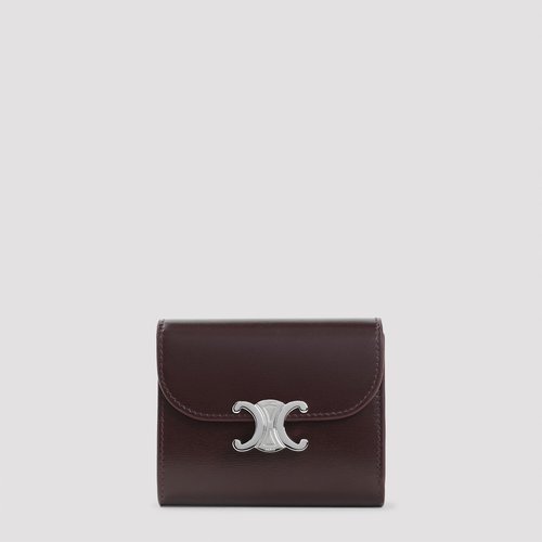 CELINE Small Flap Wallet - 10D783DPV 28DC DEEP BURGUNDY