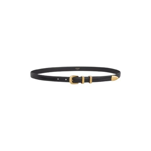 CELINE Small Western Belt - Black/Gold Tone - 45BAE3A01.38NO