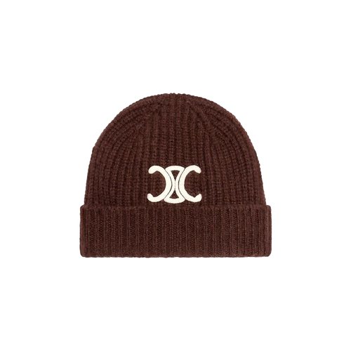 CELINE Triomphe Beanie In Seamless Cashmere - AA08P384D 19BR