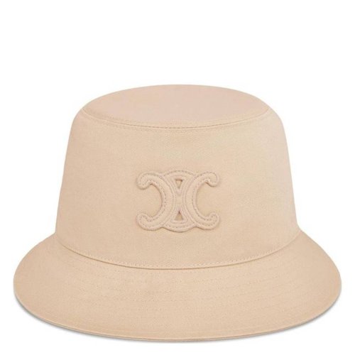 CELINE Triomphe Bucket Hat In Cotton Gabardine - Beige - 2AUE0968P.03HX