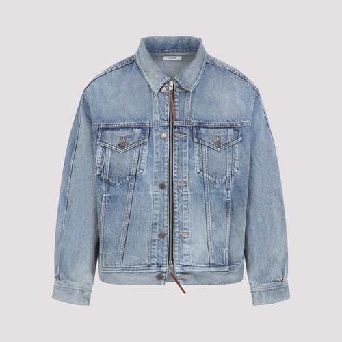 CELINE Trucker Jacket - RV14T930F GDO5 CLEAR WATERFALL