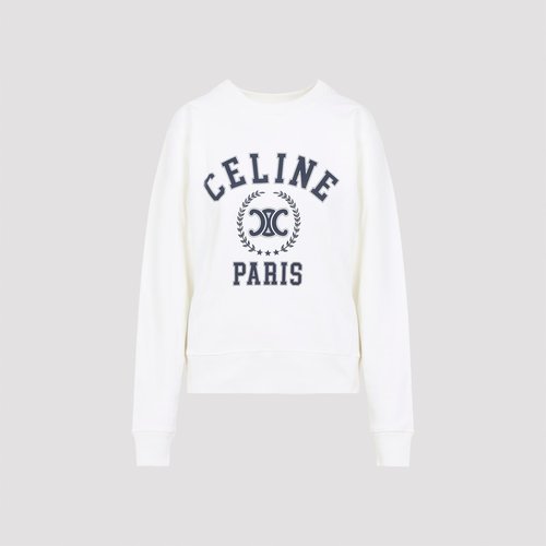 CELINE University Sweatshirt - RY0DR345F FYW4 WASHED WHITE
