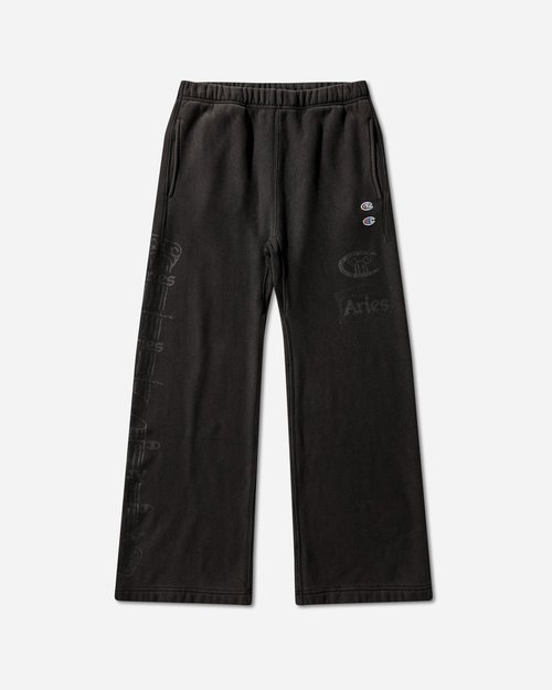 Champion Aries Colonna Straight Sweatpants Black - 223590 KK001