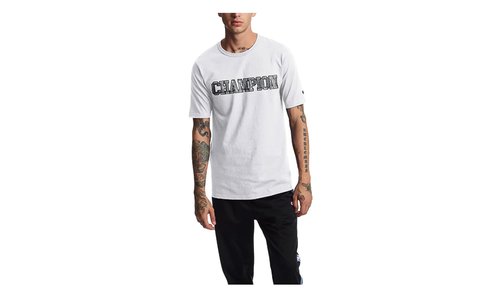 Champion C-Life Heritage 3-D Logo T-Shirt GT19 586338 100 - GT19 586338 100
