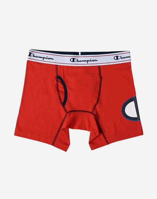 Champion C LOGO BOXER BRIEFS - RED - 4607A3ASE