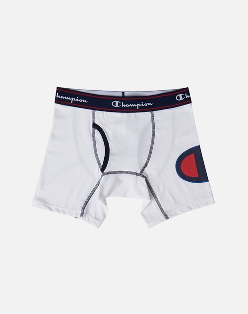 Champion C LOGO BOXER BRIEFS - White - 4607-A2