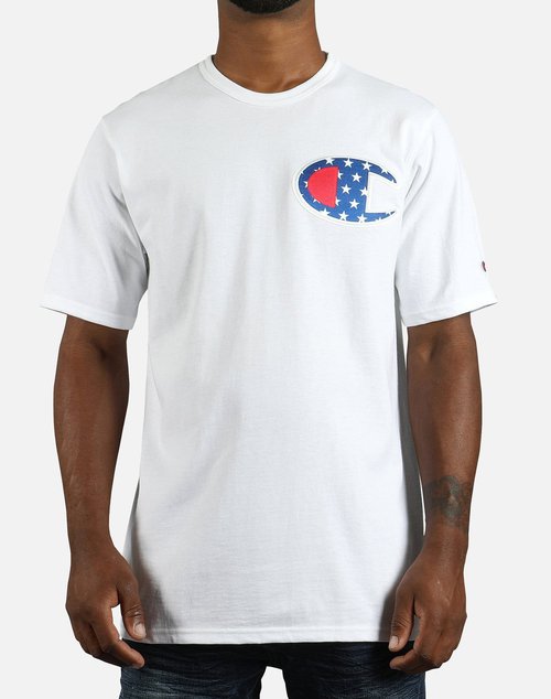Champion C STAR FILL TEE - White - GT19WHCY07707