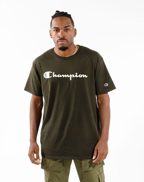 Champion Classic Graphic Tee - Army Green - GT23HY07718-XEI