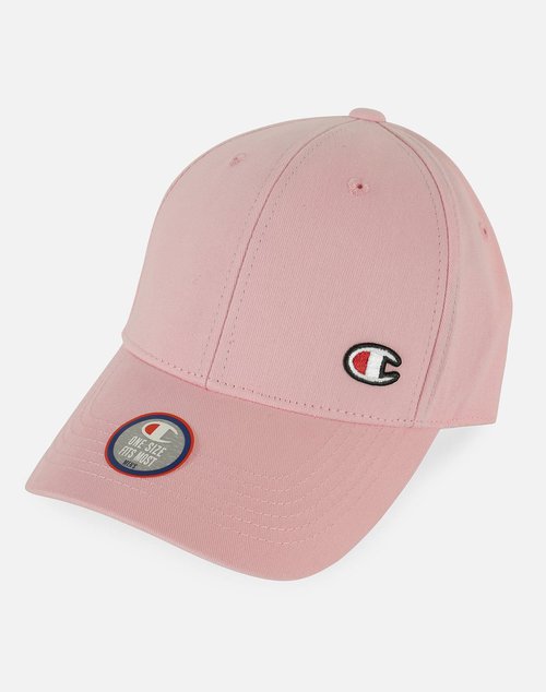 Champion CLASSIC TWILL C PATCH STRAPBACK HAT - Pink - H0543LPKN