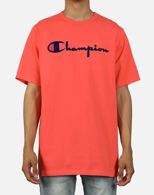 Champion HERITAGE DIRECT FLOCK TEE - Orange - GT19-Y07954-DOH