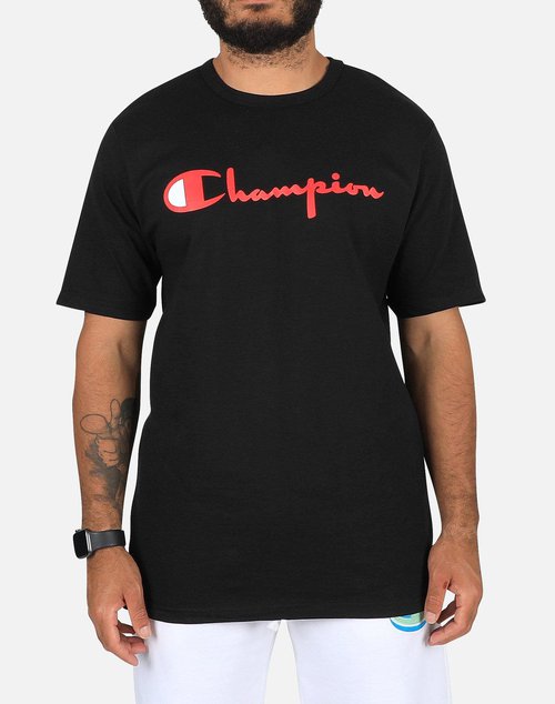 Champion HERITAGE SCRIPT LOGO TEE - Black - GT19Y08254-BKC