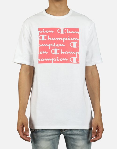 Champion MULTI-SCRIPT LOGO TEE - White - T1919G-550587-WHC