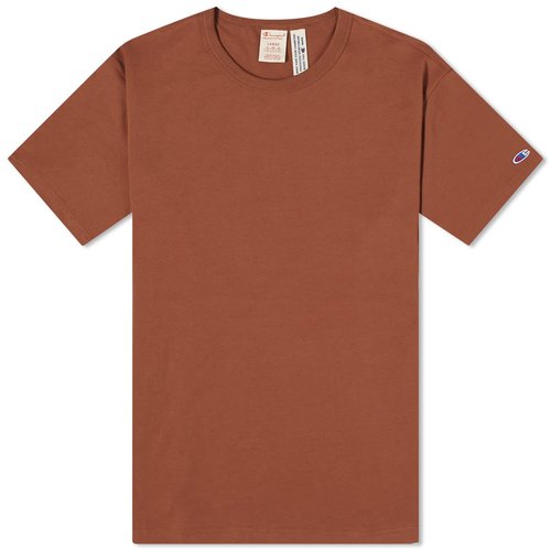 Champion Reverse Weave Classic T-Shirt - Brown - 219631-MS554-TTS
