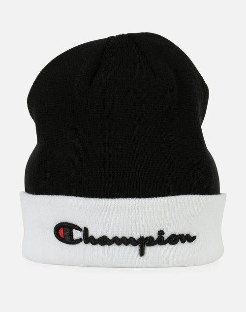 Champion SCRIPT BEANIE - Black/White - H01000054
