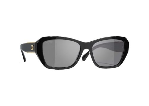 CHANEL Butterfly Polarized Sunglasses - Black (5516 C622/48)