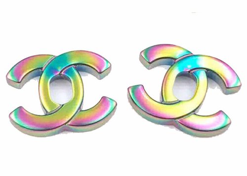 CHANEL Classic CC Turnlock Earrings - Iridescent