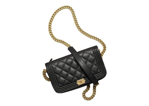 CHANEL Flap Phone Holder with Chain - Black (Ap3013/B09142/94305)