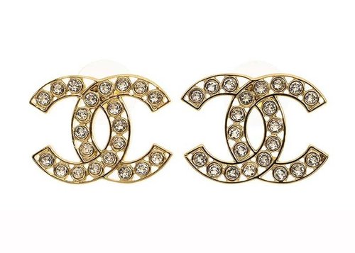 CHANEL Hollow CC Logo Earrings - Gold (Aba870)