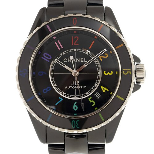 CHANEL J12 Electro Watch Hand Wind Ladies Watch H7122 - Black/Rainbow - H7122DIAMETER-DIMENSION