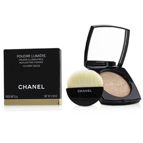 CHANEL Poudre Lumiere Highlighting Powder # 10 Ivory Gold 8.5g/0.3oz - Brown/Gold Tone/Pink/Rose Gold Tone/White - 3145891304107OZ