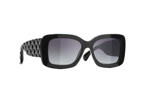 CHANEL Rectangle Sunglasses - Black (5483 C760/S6)