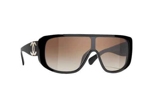 CHANEL Shield Sunglasses - Black (5495 C622/S5)