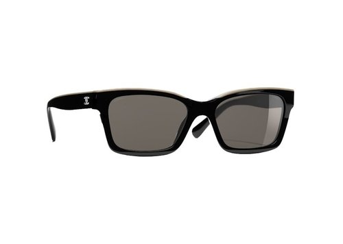 CHANEL Square Sunglasses - Black/Beige (5417 C534/3)