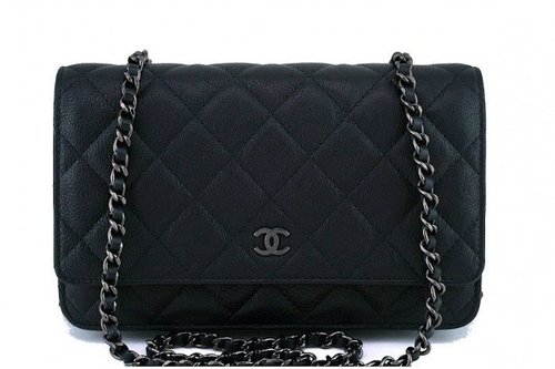 CHANEL Wallet On Chain Quilted Black - Multicolor