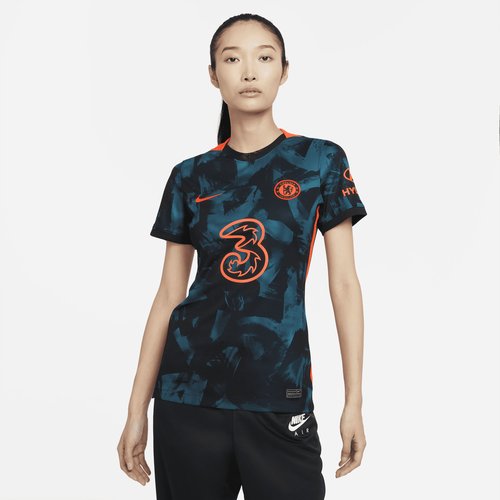 Chelsea FC 2021/22 Stadium Third Nike Dri-FIT Soccer Jersey - Blustery/Hyper Crimson/Hyper Crimson - DB6222-468