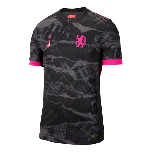 Chelsea FC 2024/25 Match Third Nike Dri-FIT ADV Soccer Authentic Jersey - Anthracite/Black/Opti Yellow/Pink Prime - FQ2012-061