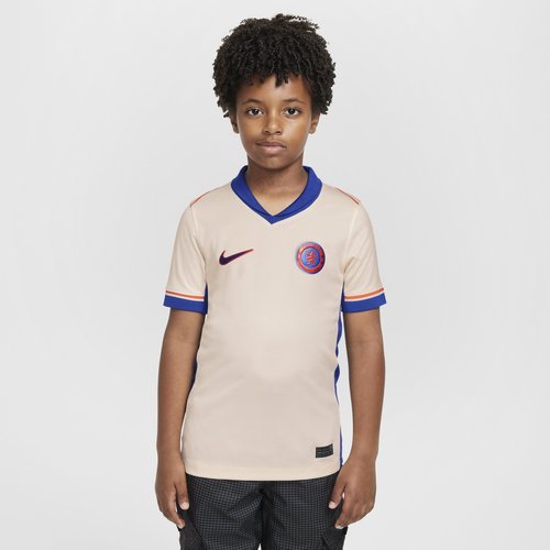 Chelsea FC 2024/25 Stadium Away Nike Dri-FIT Soccer Replica Jersey - Guava Ice/Team Orange/Rush Blue - FN9142-839