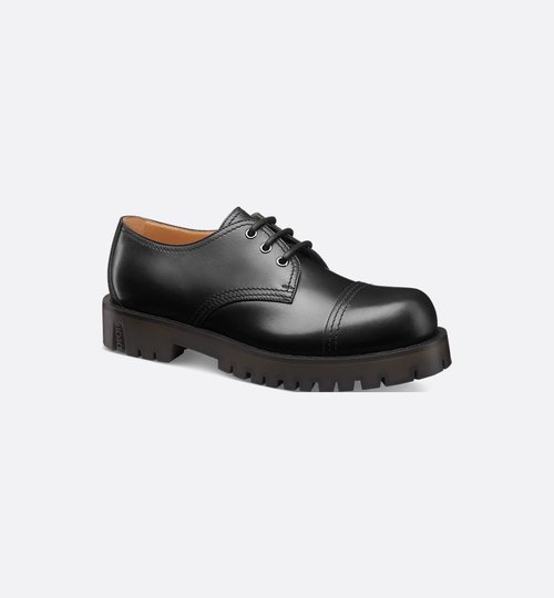 Christian Dior Lace-up Black Calf Leather Calzature - 228213