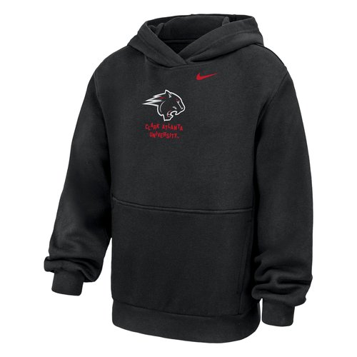 Clark Atlanta University Club Fleece Nike College Hoodie - Black - B31048CLAU25-BLK