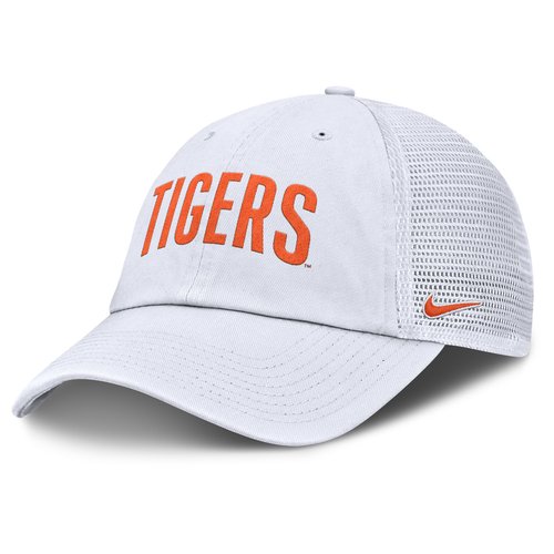 Clemson Primetime Campus Club Nike College Trucker Adjustable Hat - White - NC3311QRCLN-H98